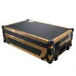 Flight Case For RANE ONE DJ Controller with 1U Rack and Wheels - Gold On Black