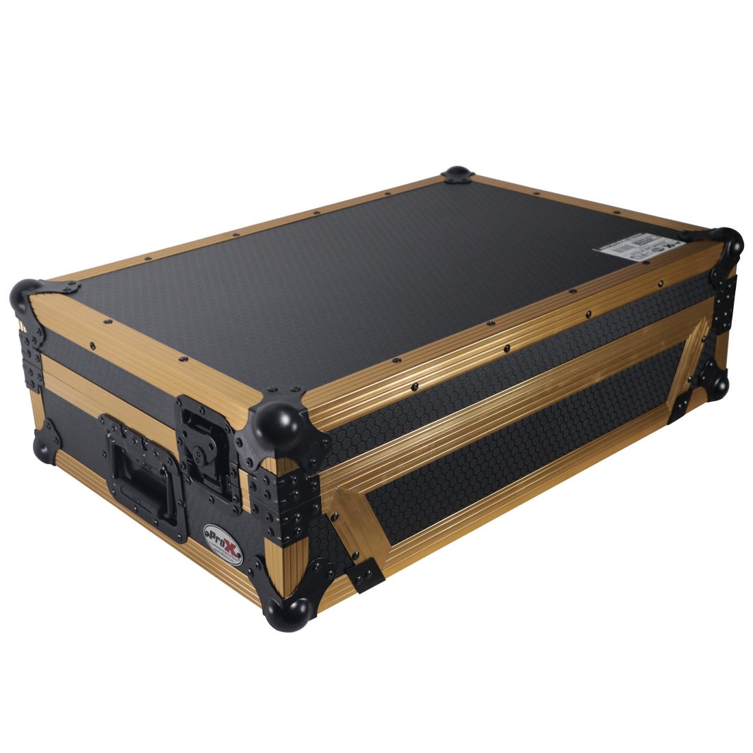 Flight Case For RANE ONE DJ Controller with 1U Rack and Wheels - Gold On Black