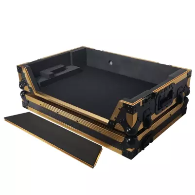 Flight Case For RANE ONE DJ Controller with 1U Rack and Wheels - Gold On Black