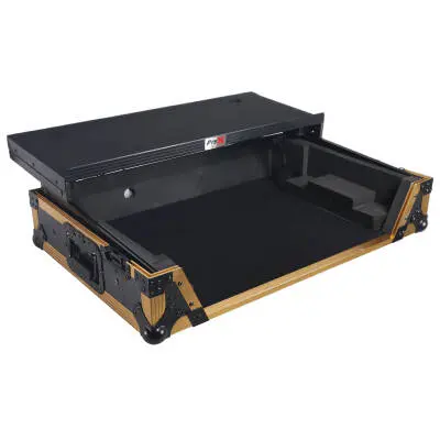 ProX - Flight Case For RANE ONE DJ Controller with 1U Rack and Wheels - Gold On Black