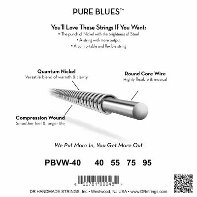 Pure Blues Victor Wooten Signature Bass Strings (40-95)