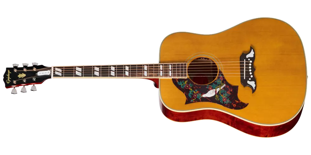 1963 Dove Reissue Acoustic/Electric Guitar with Hardshell Case - Natural (Left Handed)