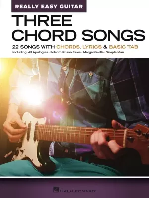 Hal Leonard - Three Chord Songs: Really Easy Guitar - Easy Guitar TAB - Book