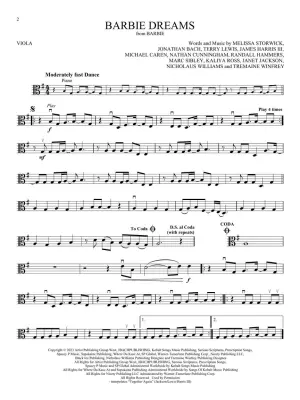 Songs from Barbie, The Little Mermaid, The Super Mario Bros. Movie, and More Top Movies - Viola Play-Along - Book/Audio Online