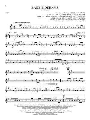 Songs from Barbie, The Little Mermaid, The Super Mario Bros. Movie, and More Top Movies - Horn Play-Along - Book/Audio Online