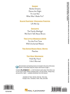 Songs from Barbie, The Little Mermaid, The Super Mario Bros. Movie, and More Top Movies - Trumpet Play-Along - Book/Audio Online