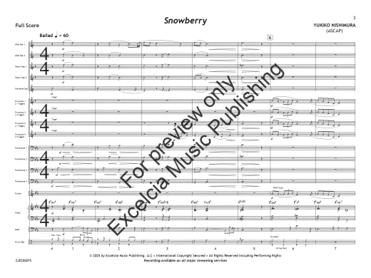 Snowberry - Nishimura - Jazz Ensemble - Gr. 4