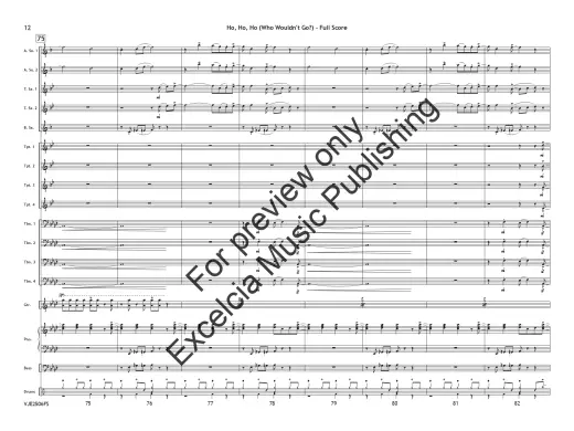 Ho, Ho, Ho: Who Wouldn\'t Go Up on the Housetop - Hanby/Parsons - Jazz Ensemble - Gr. 3