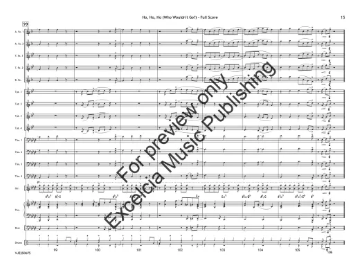 Ho, Ho, Ho: Who Wouldn\'t Go Up on the Housetop - Hanby/Parsons - Jazz Ensemble - Gr. 3