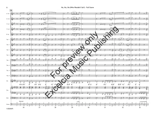 Ho, Ho, Ho: Who Wouldn\'t Go Up on the Housetop - Hanby/Parsons - Jazz Ensemble - Gr. 3