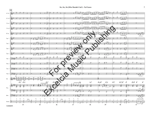 Ho, Ho, Ho: Who Wouldn\'t Go Up on the Housetop - Hanby/Parsons - Jazz Ensemble - Gr. 3