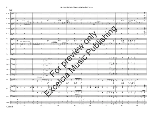 Ho, Ho, Ho: Who Wouldn\'t Go Up on the Housetop - Hanby/Parsons - Jazz Ensemble - Gr. 3