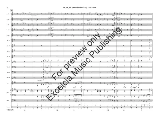 Ho, Ho, Ho: Who Wouldn\'t Go Up on the Housetop - Hanby/Parsons - Jazz Ensemble - Gr. 3