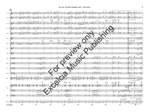 Ho, Ho, Ho: Who Wouldn\'t Go Up on the Housetop - Hanby/Parsons - Jazz Ensemble - Gr. 3