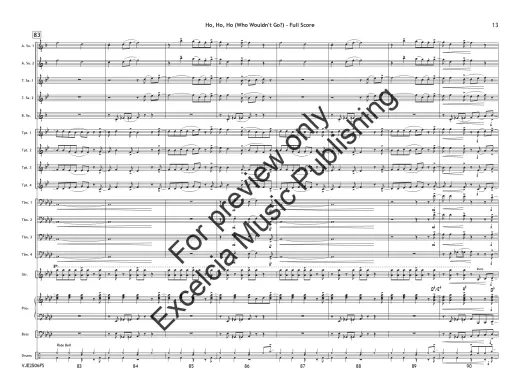 Ho, Ho, Ho: Who Wouldn\'t Go Up on the Housetop - Hanby/Parsons - Jazz Ensemble - Gr. 3