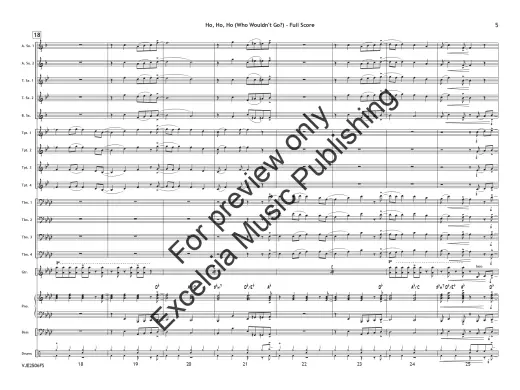 Ho, Ho, Ho: Who Wouldn\'t Go Up on the Housetop - Hanby/Parsons - Jazz Ensemble - Gr. 3