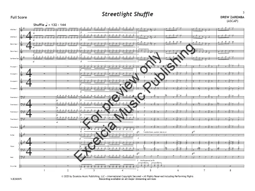 Streetlight Shuffle - Zaremba - Jazz Ensemble - Gr. 3