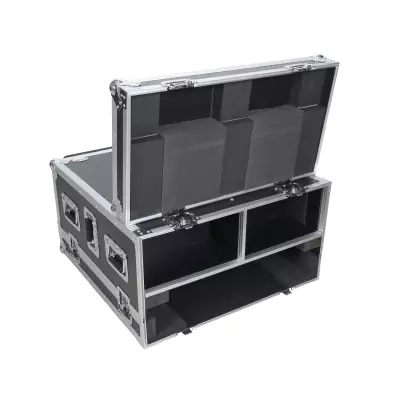Flight Case for Yamaha DM7 Compact Expansion Console with Doghouse compartment and Caster wheels
