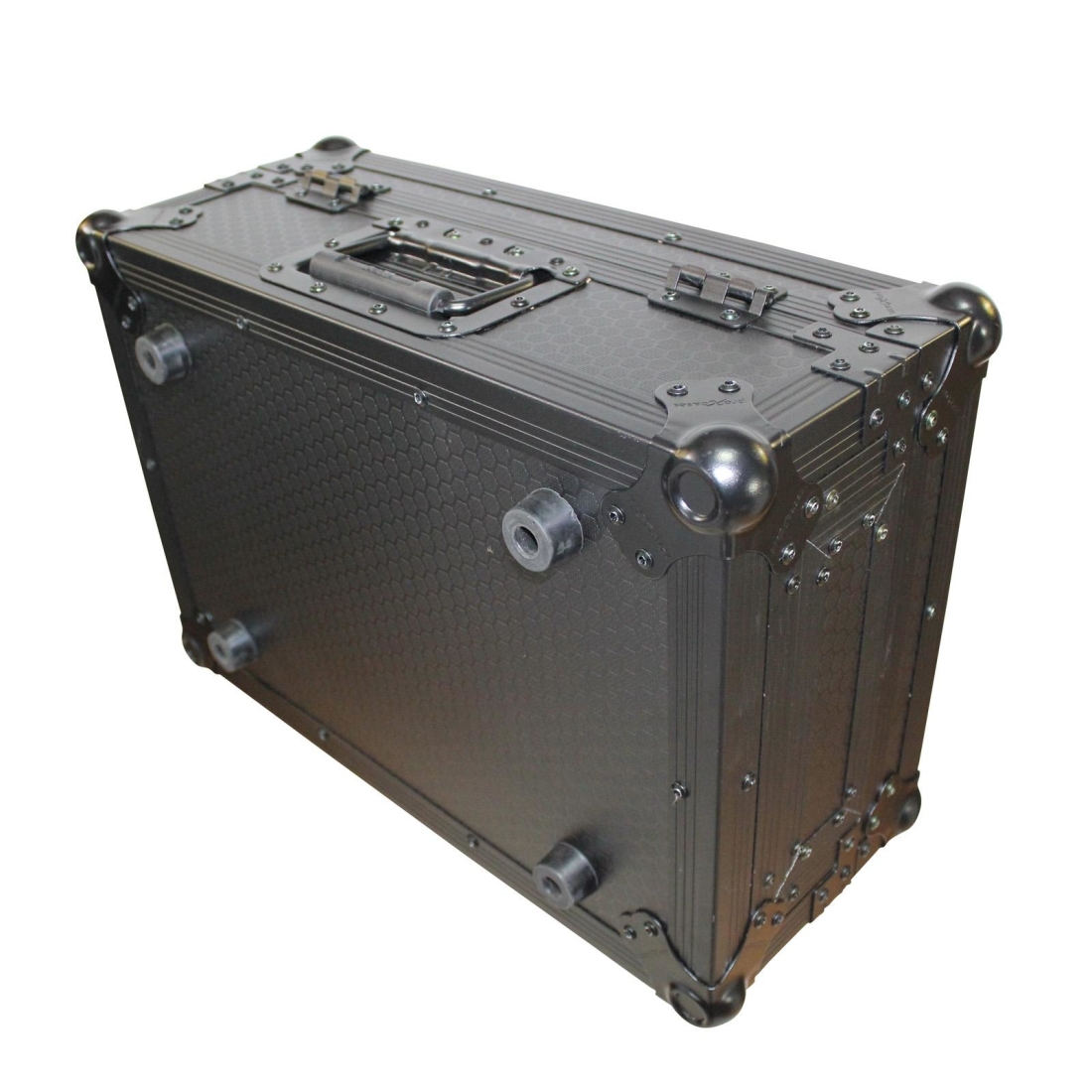 Flight Case for Large Format 10 In. DJ Mixers - Black on Black