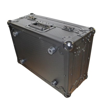 ProX - Flight Case for Large Format 10 In. DJ Mixers - Black on Black