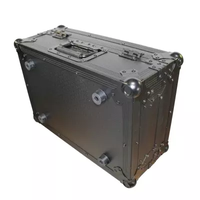 ProX - Flight Case for Large Format 10 In. DJ Mixers - Black on Black
