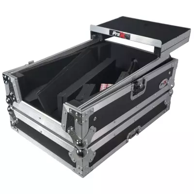 Flight Style Universal Road Case with Sliding Laptop Shelf for Pioneer DJM S11