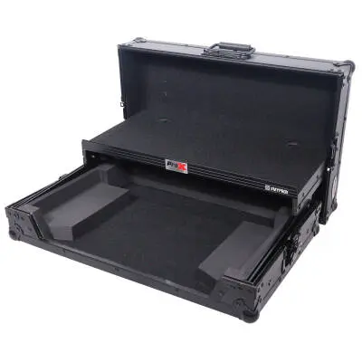 Flight Case For Pioneer DDJ-REV1 DJ Controller with Laptop Shelf - Black on Black
