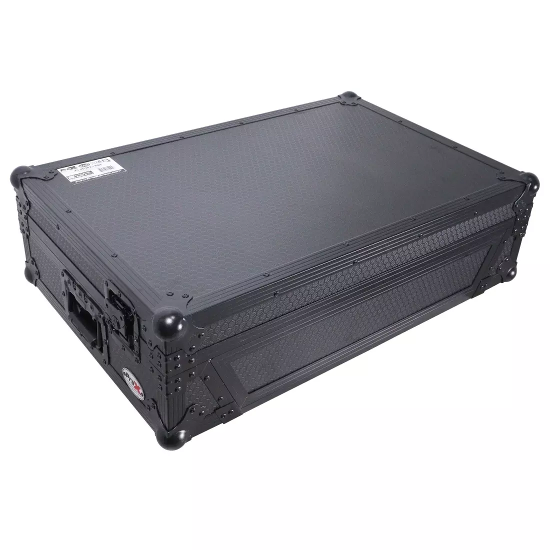 ATA Flight Case For Pioneer DDJ-REV5 XDJ-RX3 DJ Controller with 1U Rack Space and Wheels - Black on Black