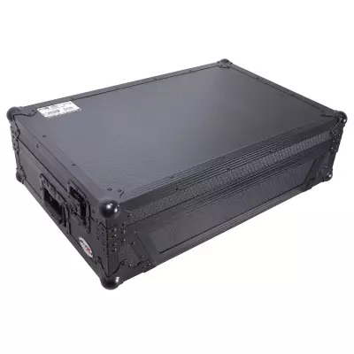 ProX - ATA Flight Case For Pioneer DDJ-REV5 XDJ-RX3 DJ Controller with 1U Rack Space and Wheels - Black on Black