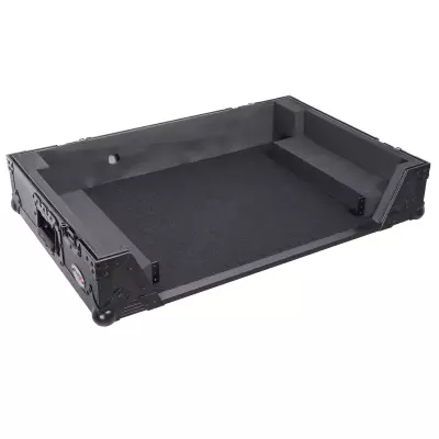 ATA Flight Case For Pioneer DDJ-REV5 XDJ-RX3 DJ Controller with 1U Rack Space and Wheels - Black on Black