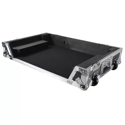 ATA Style Flight Case for Pioneer DDJ-REV7 DJ Controller with Wheels - Silver on Black
