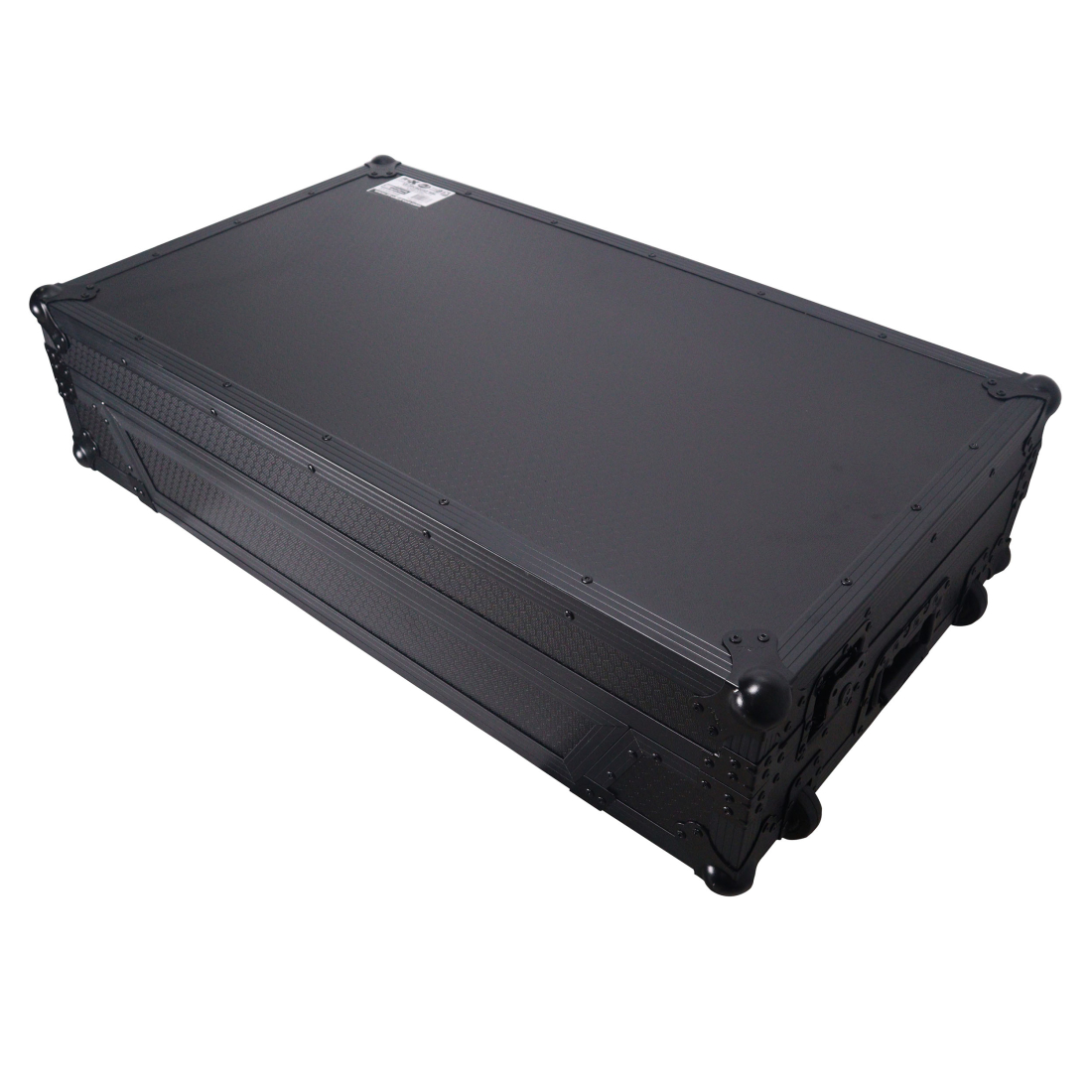 ATA Flight Style Road Case For Pioneer Opus Quad DJ Controller with 1U Rack Space and Wheels - Black on Black