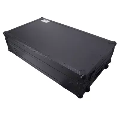 ProX - ATA Flight Style Road Case For Pioneer Opus Quad DJ Controller with 1U Rack Space and Wheels - Black on Black