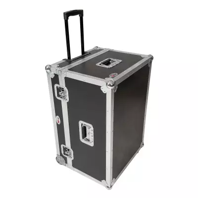 ProX - Digital Mixer Console Flight Case for Allen and Heath dLive CTI1500P with Low Profile Wheels and Pull Handle