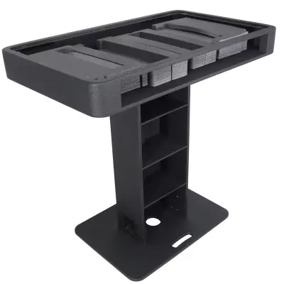 ProX - Control Tower DJ Podium for Pioneer DDJ-REV7 XDJ-XZ FLX10 RANE Four - Black