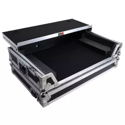 Flight Case for Pioneer DDJ-REV7 DJ Controller with Laptop Shelf Wheels and 1U Rackspace
