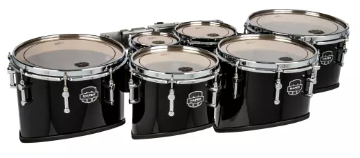 Mapex Marching - Quantum Mark II Series Multi Tom Set (6, 8, 10, 12, 13, 14) Cali Cut - Dark Black