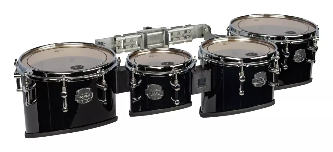 Quantum Mark II Series Multi Tom Set (8, 10, 12, 13) Cali Cut - Dark Black