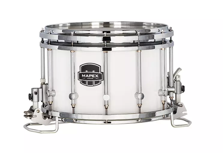 Quantum Mark II Series 14x10\'\' Marching Snare Drum - Snow White