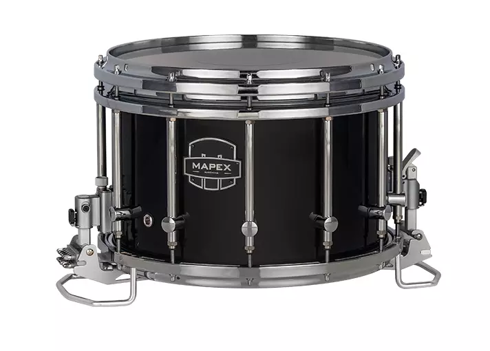 Quantum Mark II Series 14x10\'\' Marching Snare Drum - Dark Black