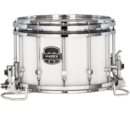 Mapex Marching - Quantum Mark II Series 14x10 HT Marching Snare Drum - Snow White