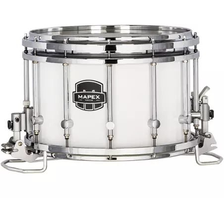 Mapex Marching - Quantum Mark II Series 14x10 HT Marching Snare Drum - Snow White