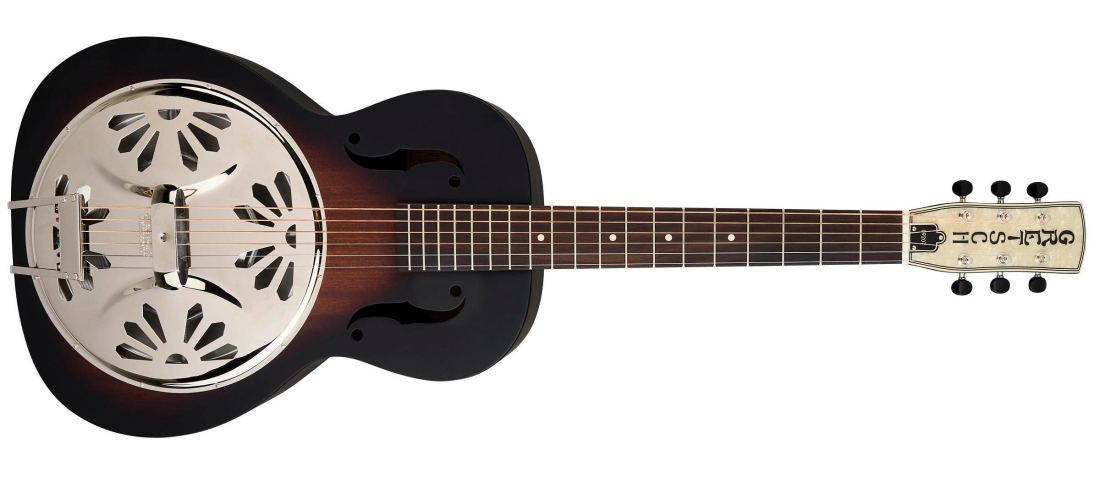 G9207 Boxcar Round-Neck, Mahogany Body Resonator Guitar FSR - Bristol Fog