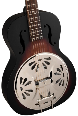 Guitare � r�sonateur Boxcar FSR�G9207 (fini ��brouillard de Bristol��, manche arrondi, corps en acajou)