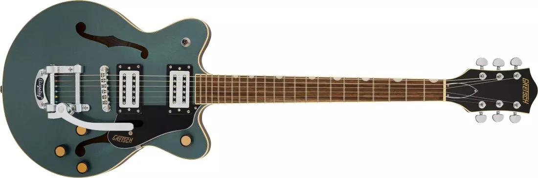 G2655T Streamliner Center Block Jr. Double-Cut with Bigsby, Laurel Fingerboard - Gunmetal