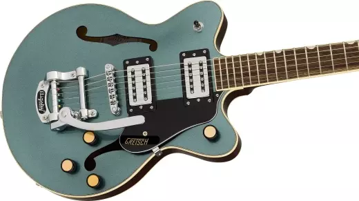 G2655T Streamliner Center Block Jr. Double-Cut with Bigsby, Laurel Fingerboard - Gunmetal