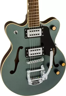 G2655T Streamliner Center Block Jr. Double-Cut with Bigsby, Laurel Fingerboard - Gunmetal