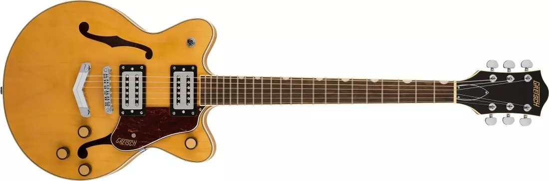 G2655 Streamliner Center Block Jr. Double-Cut with V-Stoptail, Laurel Fingerboard - Village Amber