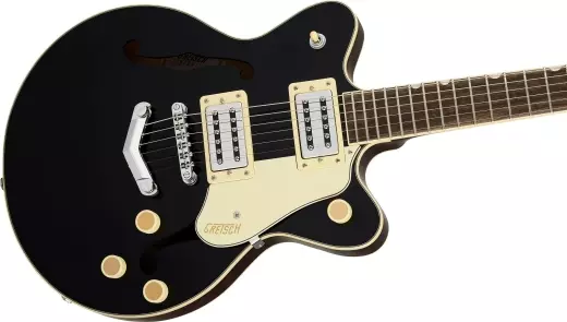 G2655 Streamliner Center Block Jr. Double-Cut with V-Stoptail, Laurel Fingerboard - Black