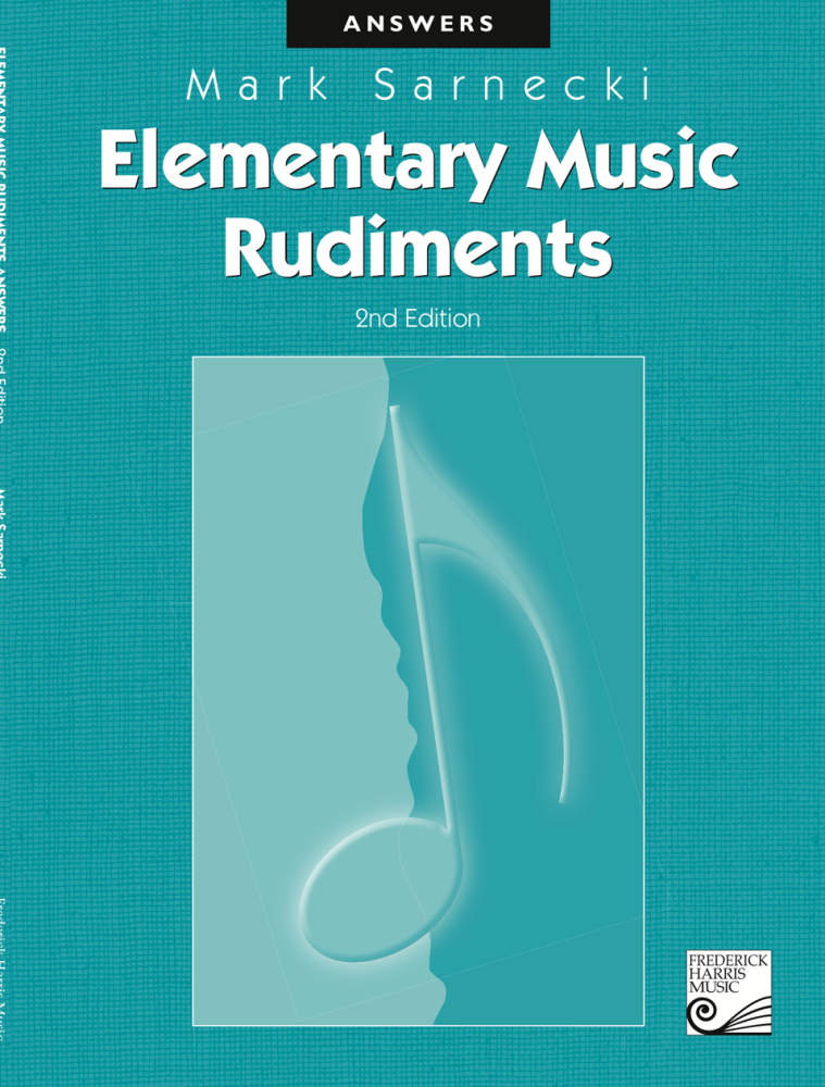 Elementary Music Rudiments, 2nd Edition Answer Book - Sarnecki -  Book